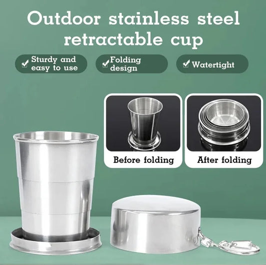 Stainless Steel Retractable Cup