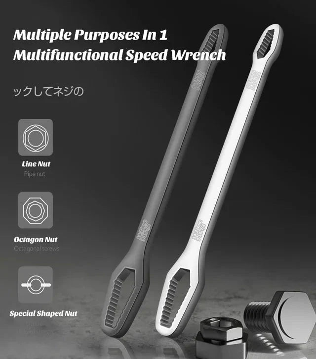 Multifunctional Double Offset Ring Spanner