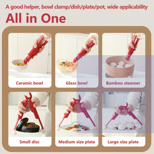 2-in-1 Multi-Purpose Anti-Scalding Hot Bowl Dish Plate Gripper